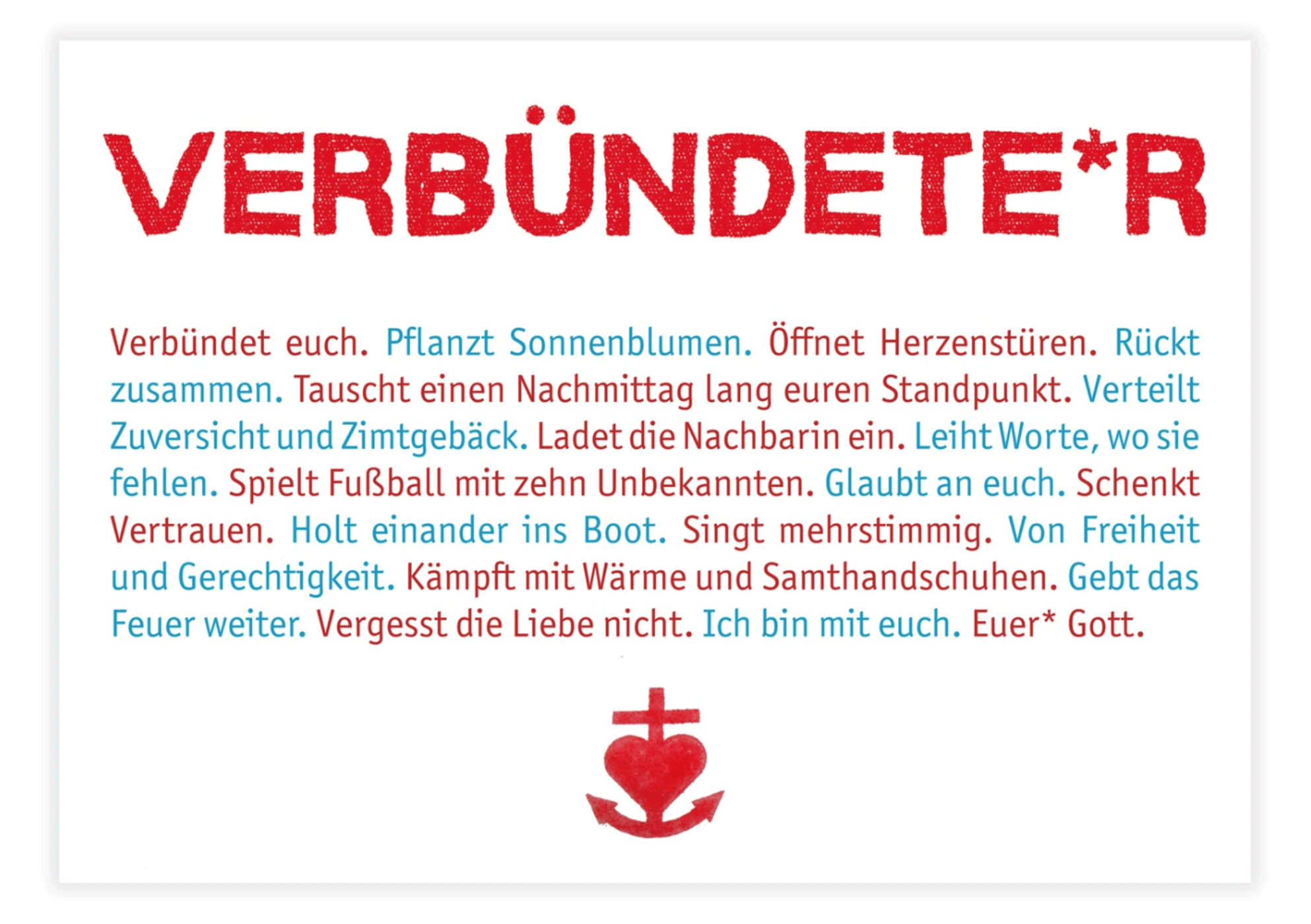 Verbündete ·  Postkarte & Plakat