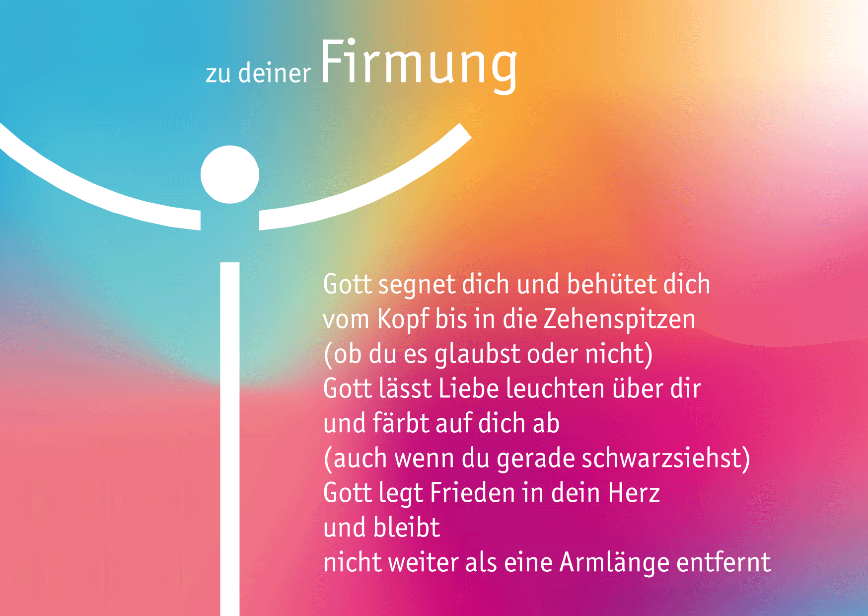 Segen zur Firmung · Klappkarte Segen zur Firmung · Klappkarte