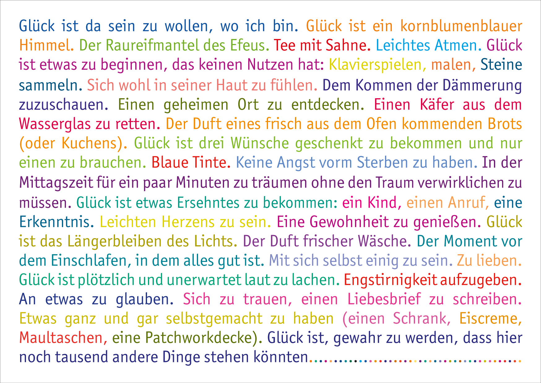 Klappkarte · Glück Klappkarte · Glück