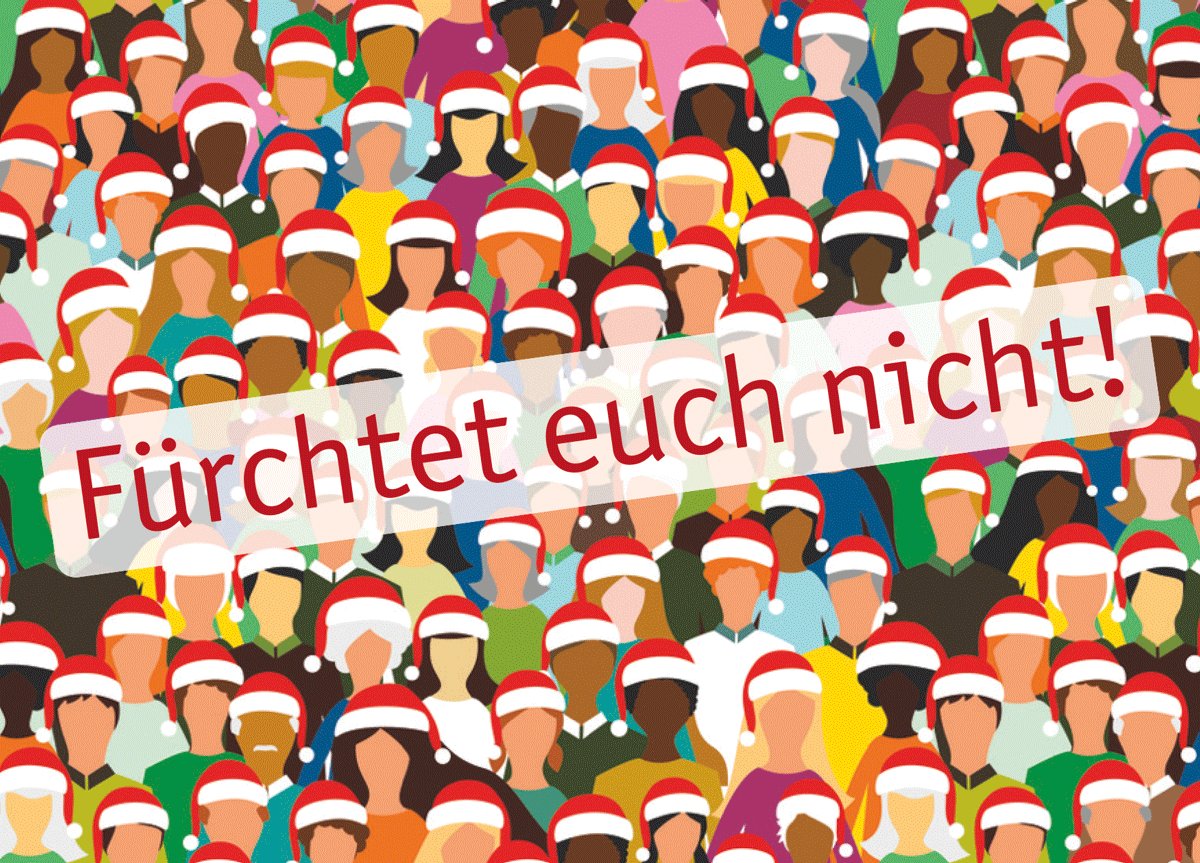 Postkarte · Fürchtet euch nicht! Frohe Weihnachten