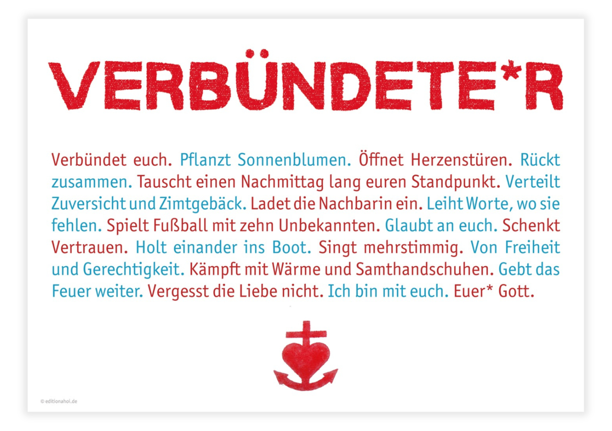 Verbündete ·  Postkarte & Plakat