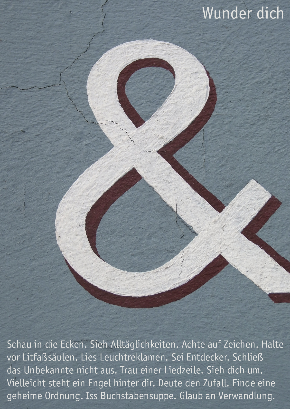 Postkarte · Wunder dich Postkarte · Wunder dich