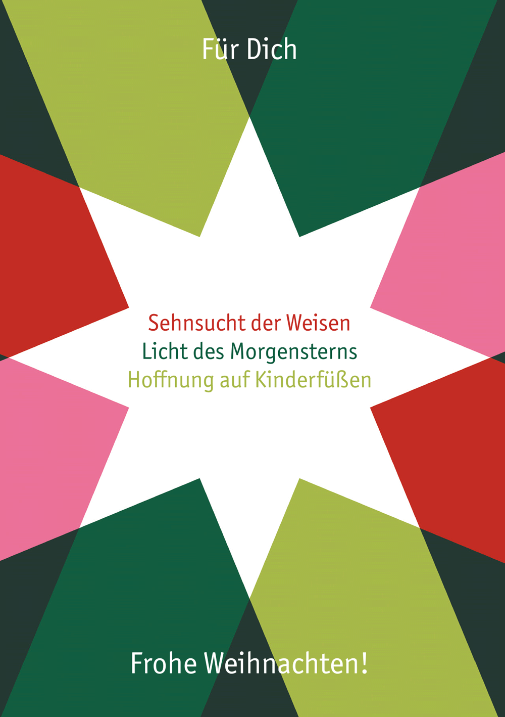 Weihnachtskarte · Morgenstern