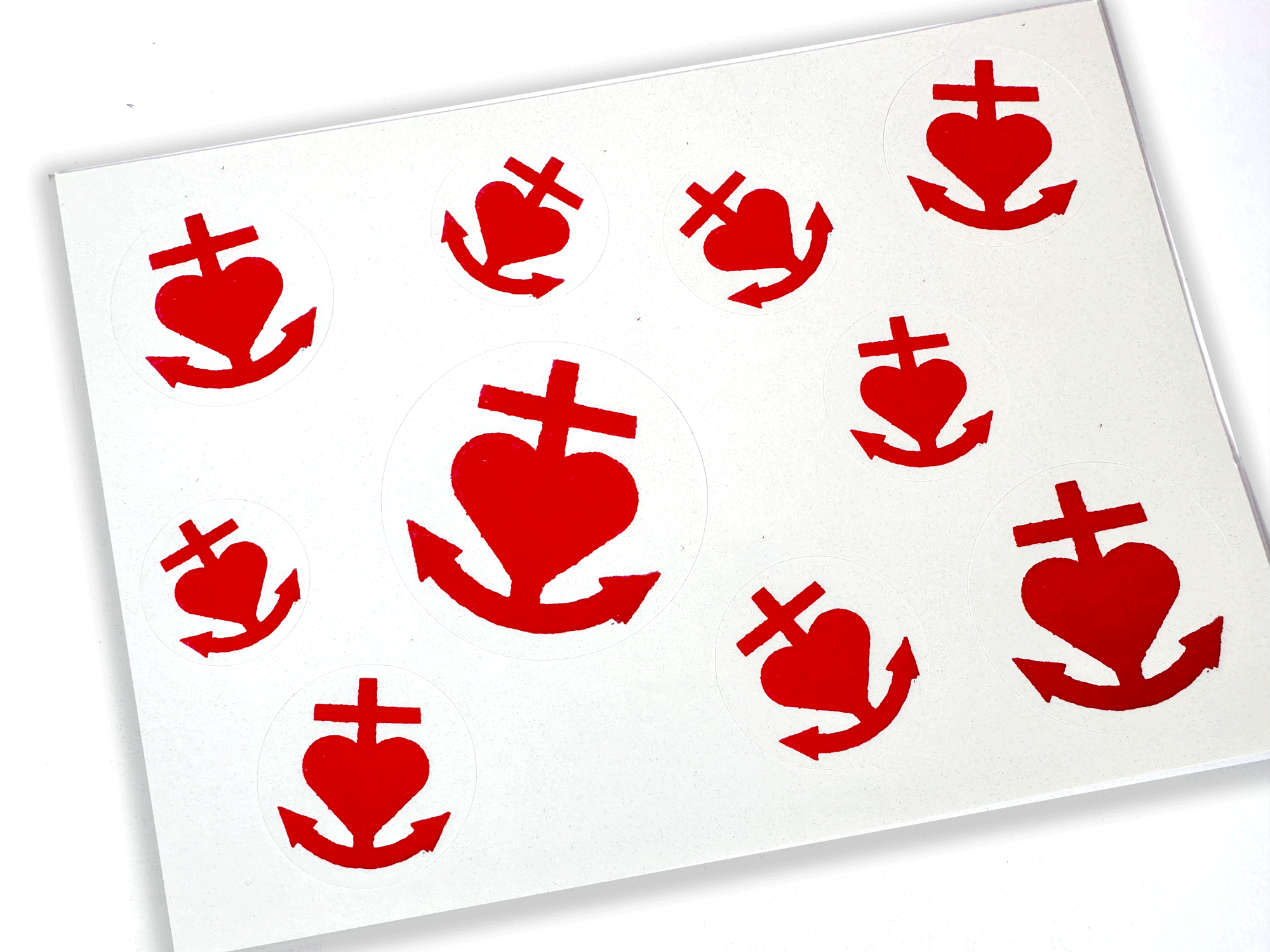 Stickerkarte · Ankerkreuz Stickerkarte · Ankerkreuz