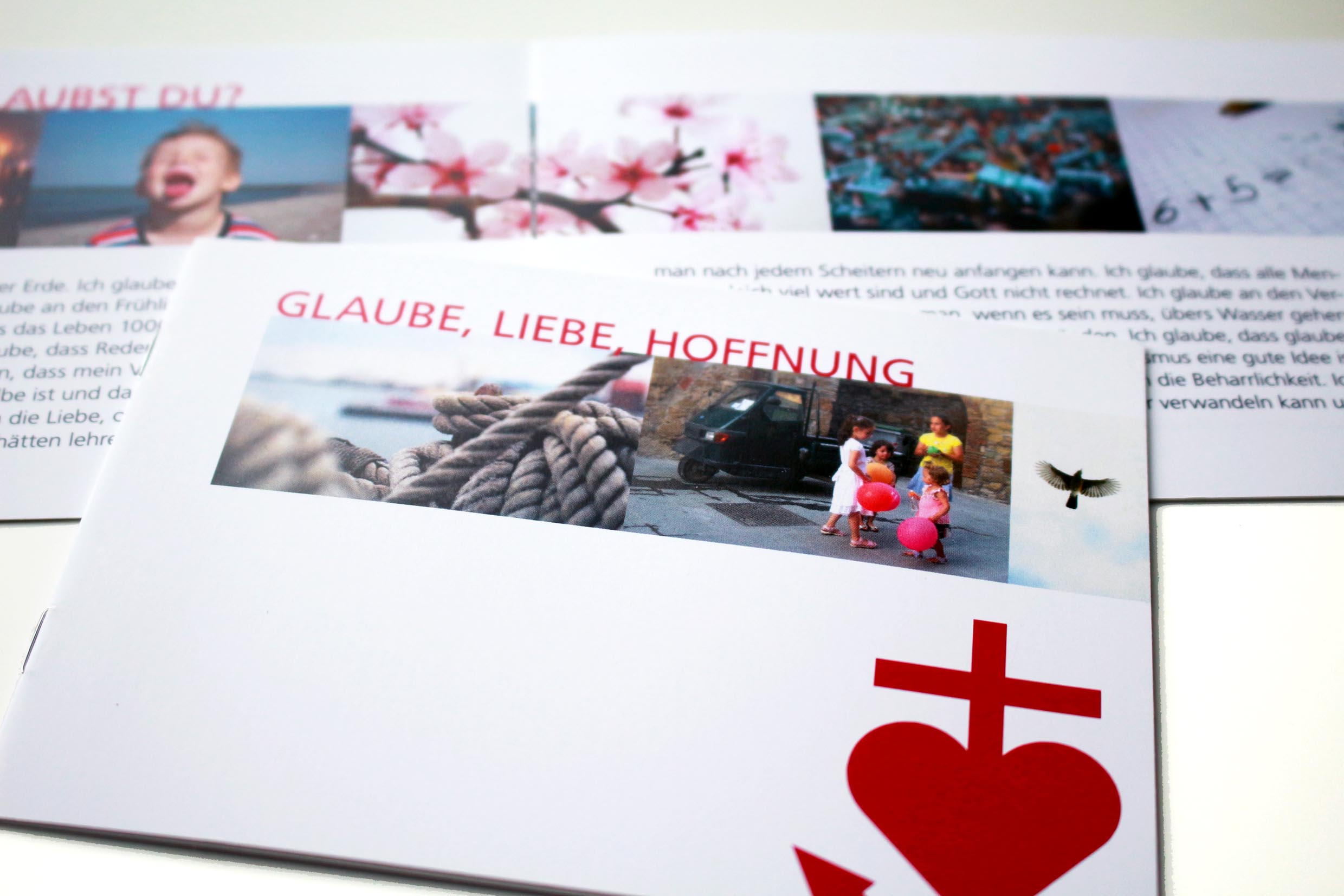 Textheft · Glaube Liebe Hoffnung