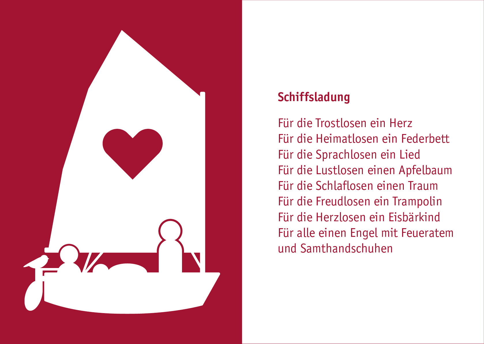 Klappkarte · Schiffsladung Klappkarte · Schiffsladung