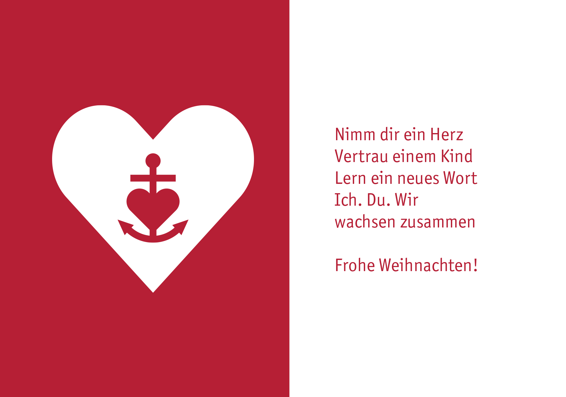 Klappkarte · Weihnachtsherz